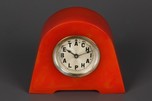 Watermelon Red Catalin Waterbury Clock